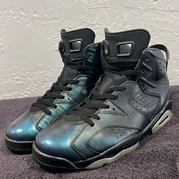 🔥🏀 Nike Air Jordan VI 6 Retro All Star Chameleon Metallic 2016 - Sz 11.5 - EUC - Picture 1 of 11
